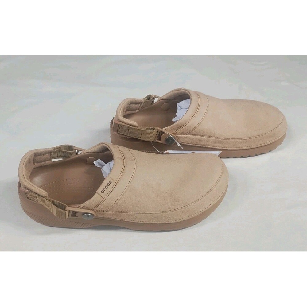 Crocs Classic Crafted Vegan Suede Clog Men 10 Womens 12 NEW